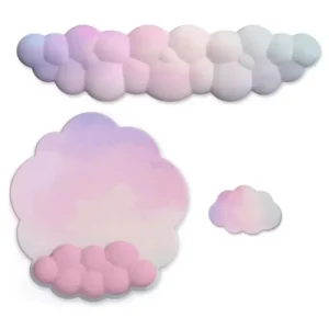 Ensemble d’appuis clavier et souris  forme feuille