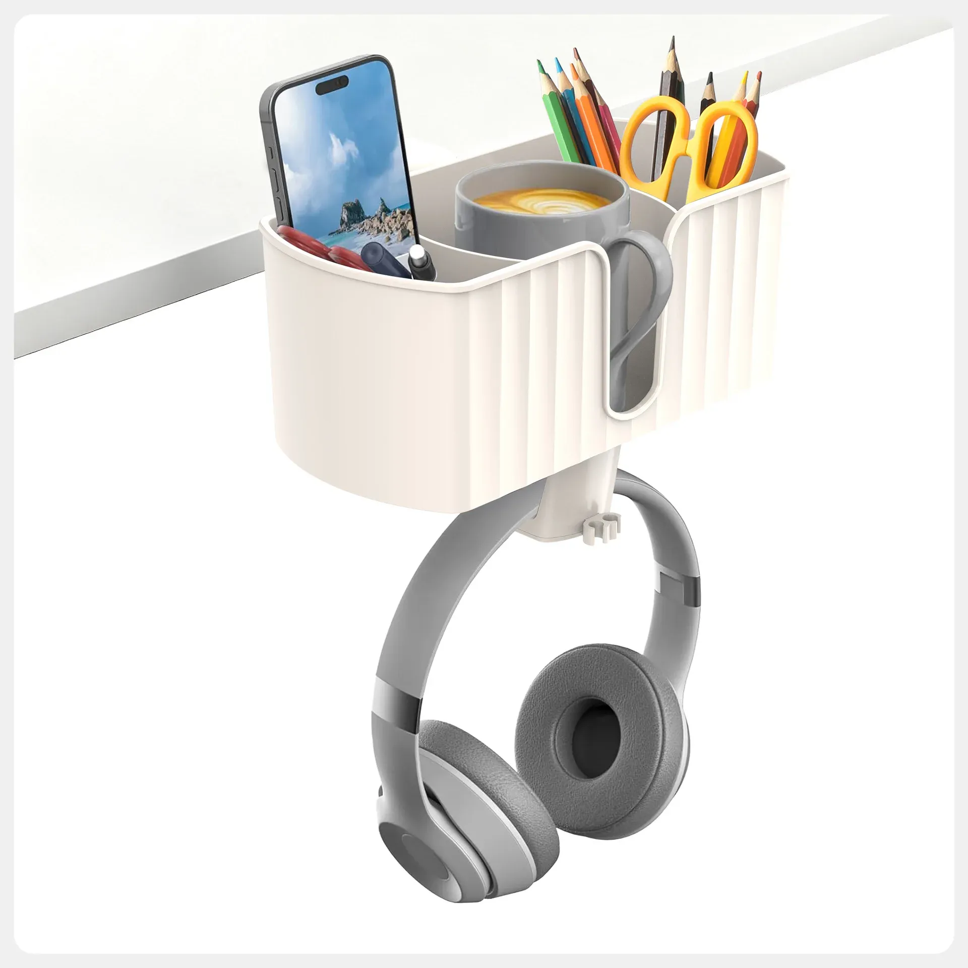 Support casque à pince