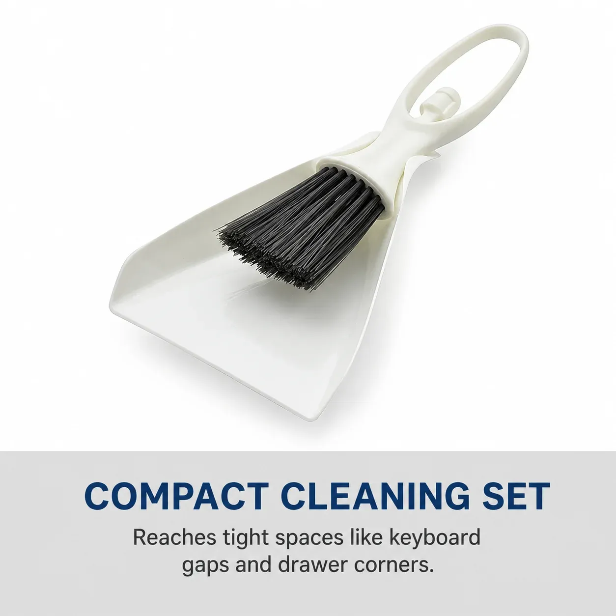 Brosse et ramassette de bureau